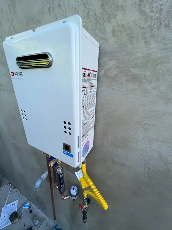 Tankless water heater installation for Artemas homes